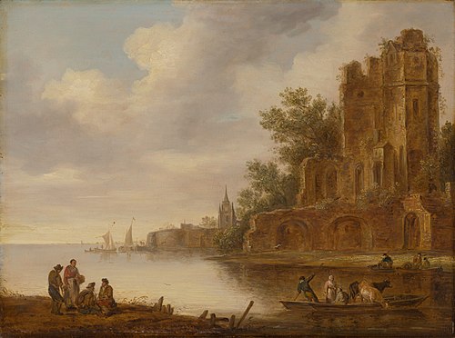 Coastal Landscape with Ruin, 1635, Maerten Fransz. van der Hulst