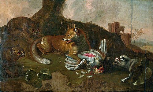 Reynard Triumphant (style of Frans Snyders), 1730, Matthias Read