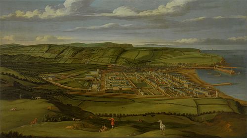 Whitehaven, Cumbria, Showing Flatt Hall, 1730, Matthias Read