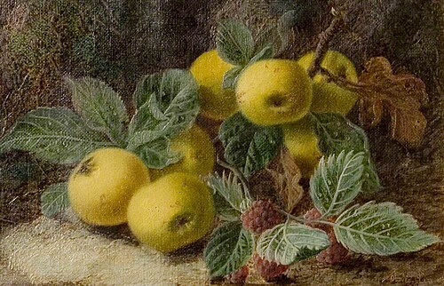 Quince and Blackberries, 1893, Oliver Clare
