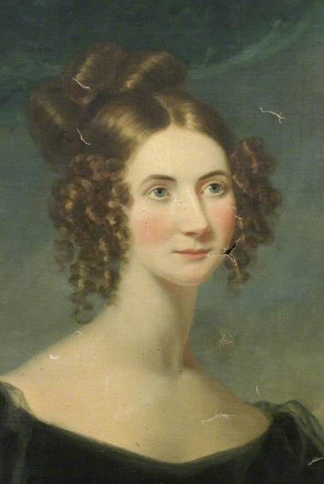 Caroline de Champion Crespigny, née Bathurst (1797–1861) (detail), 1826, Philip Augustus Gaugain