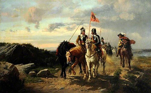 Scene from 'The Lay of the Last Minstrel' (from the poem by Walter Scott), 1867, Richard Beavis