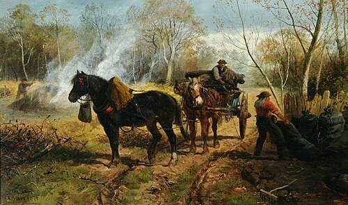 The Charcoal Burners, 1874, Richard Beavis