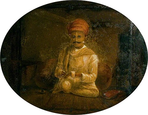 Anoopchund Shroff or Banker of Kurrie, Guzerat, 1809, Robert Melville Grindlay