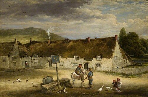 'The Three Half Moons', Rothbury, Northumberland, 1887, Robinson Elliott