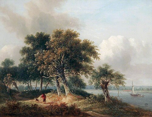 River Scene, 1850, Samuel David Colkett