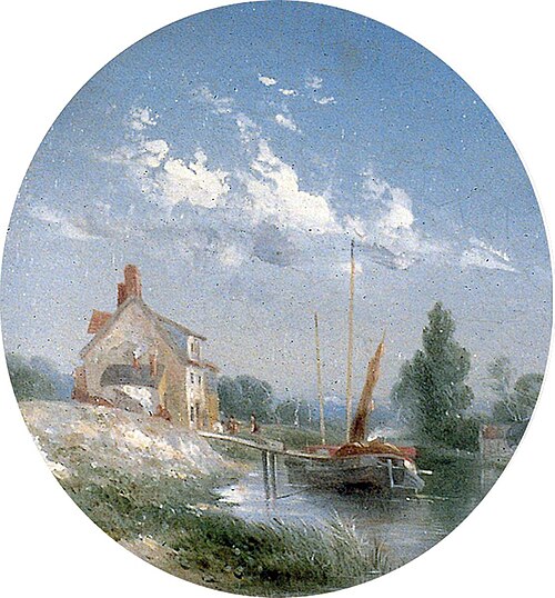 River Scene near Norwich, 1851, Samuel David Colkett