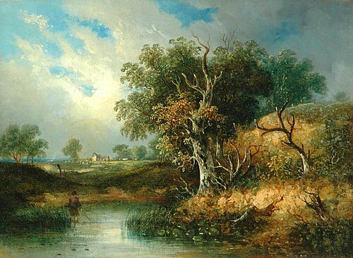 Landscape with River, , Samuel David Colkett