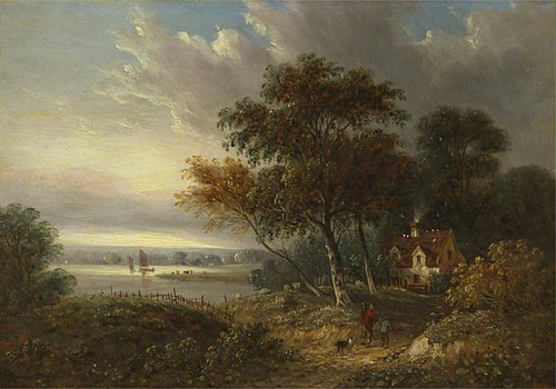 Landscape with Cottage, 1842, Samuel David Colkett