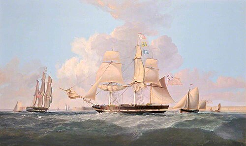 'Combatant' Entering the Mersey, , Thomas Dove