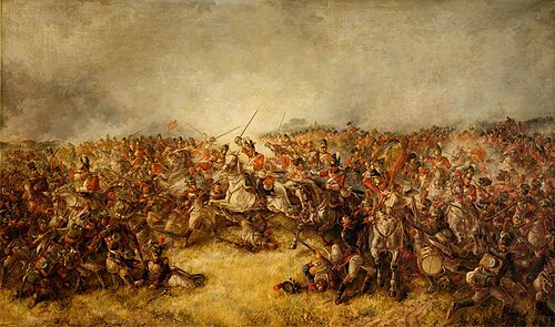 The Scots Greys at Waterloo, 1891, Thomas Seccombe