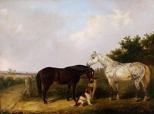 Study of Horses with a Dog, , Thomas Smythe