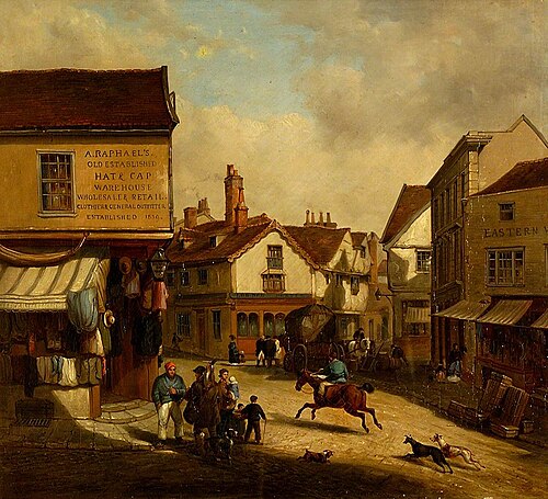 Angel Corner, Ipswich, 1850, Thomas Smythe