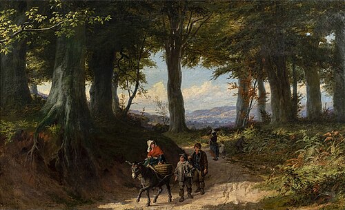 Landscape with figures, , William Bromley
