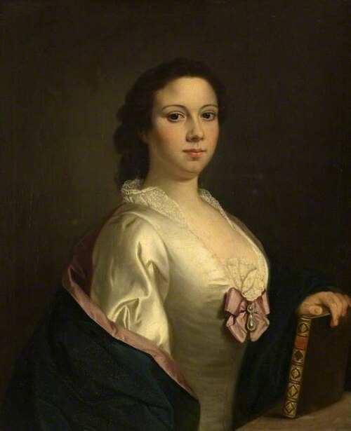 Portrait of a Lady in White, 1741, William Denune