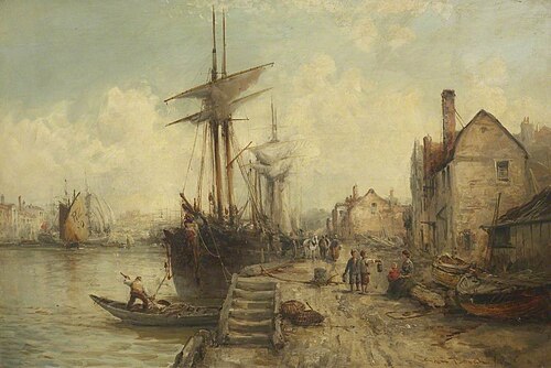 Newhaven Harbour, 1878, William Edward Webb