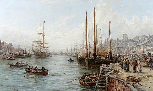 Douglas Harbour, Isle of Man, , William Edward Webb