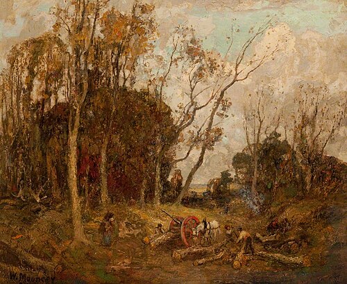 Carting Timber, 1888, William Mouncey