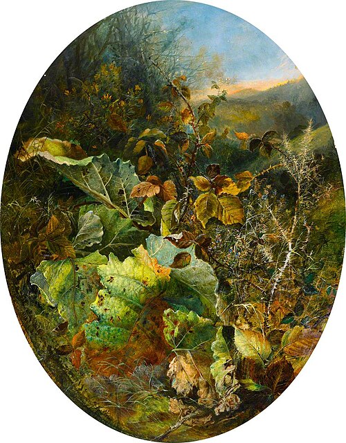 Burdocks, Brambles and Furze, 1868, William Widgery
