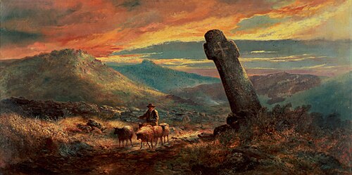 Cross at Chagford, Devon, 1869, William Widgery