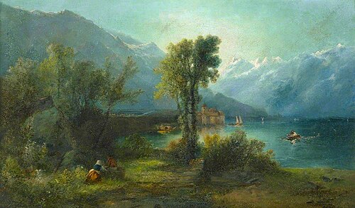 Swiss Lake Scene, 1869, William Widgery