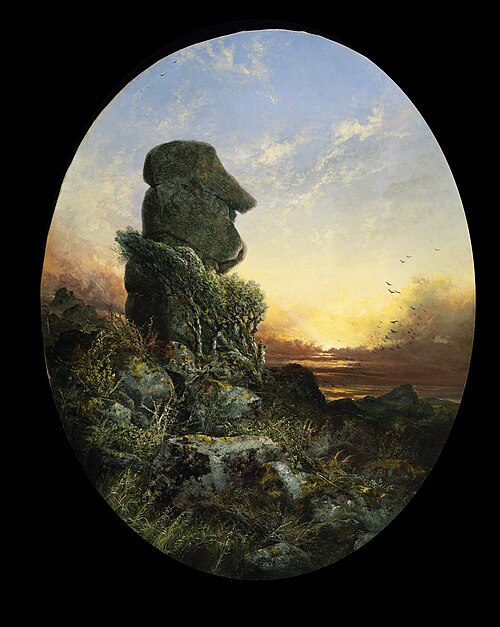 Bowerman’s Nose, Dartmoor, Devon, 1870, William Widgery