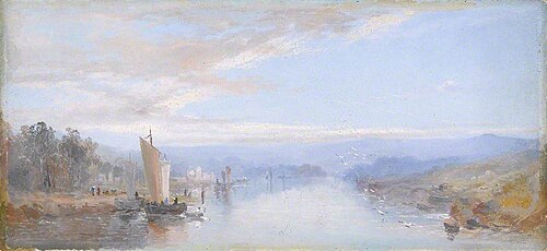 A View off Teignmouth Bridge, Devon, 1873, William Widgery
