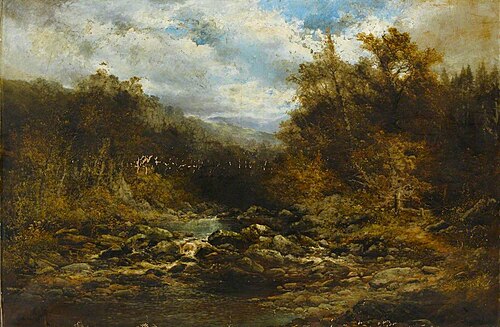 A Scene on the Lyd, Devon, , William Widgery