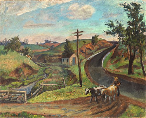 The Roads, 1937, Gerrit Hondius