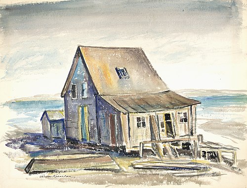 Fish House, 1938, Charles Anton Kaeselau