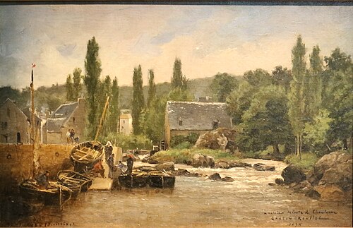 Le port de Pont-Aven, 1878, Gaston Roullet