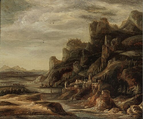 Rotslandschap, 1640, Jacob de Villers