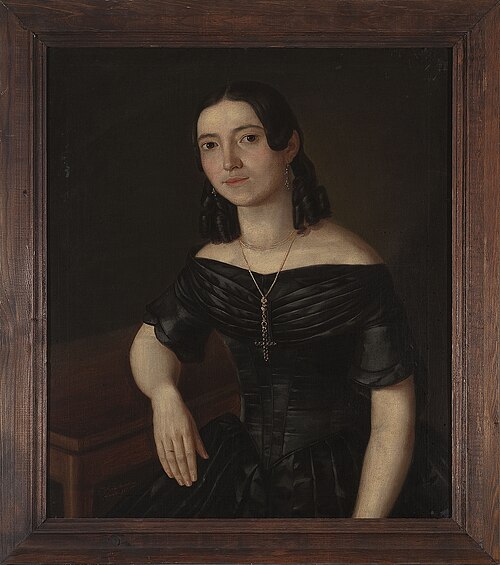 Portrait of a young woman, 1841, Aleksander Stankiewicz