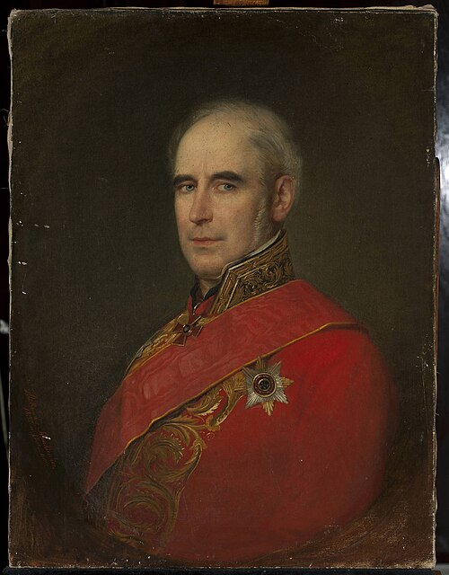 Portrait of Romuald Hube, senator, 1852, Aleksander Stankiewicz
