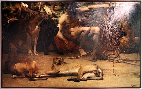 Le chasseur primitif, 1885, Jacques de Lalaing