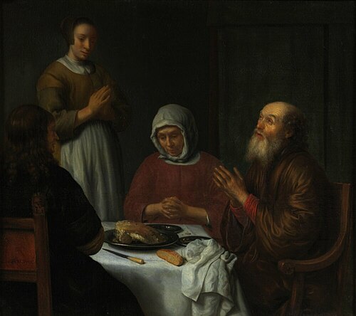 Family Saying Grace, 1657, Abraham van Dijck