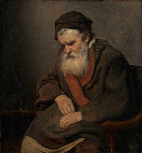 Old Man, Asleep, 1656, Abraham van Dijck