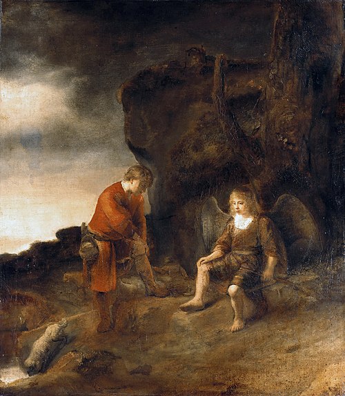 Tobit and the Angel, 1650, Abraham van Dijck