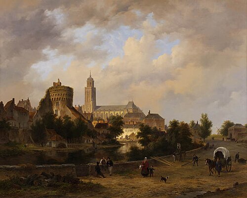 Gezicht op Deventer, 1846, Bartholomeus Johannes van Hove