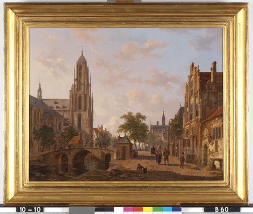 Paysage urbain, 1827, Bartholomeus Johannes van Hove