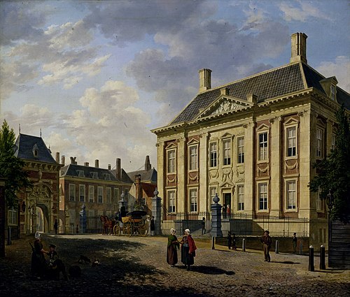 Le Mauritshuis à La Haye, 1825, Bartholomeus Johannes van Hove