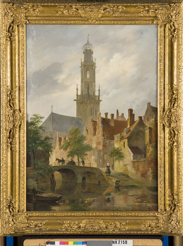 View of the Bakenesserkerk in Haarlem, 1863, Bartholomeus Johannes van Hove