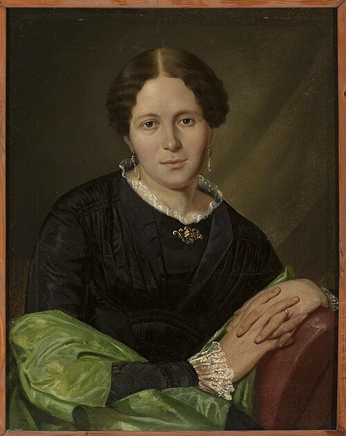 Portrait of Maria Józefowicz née Rychter, 1849, Franciszek Mielnicki