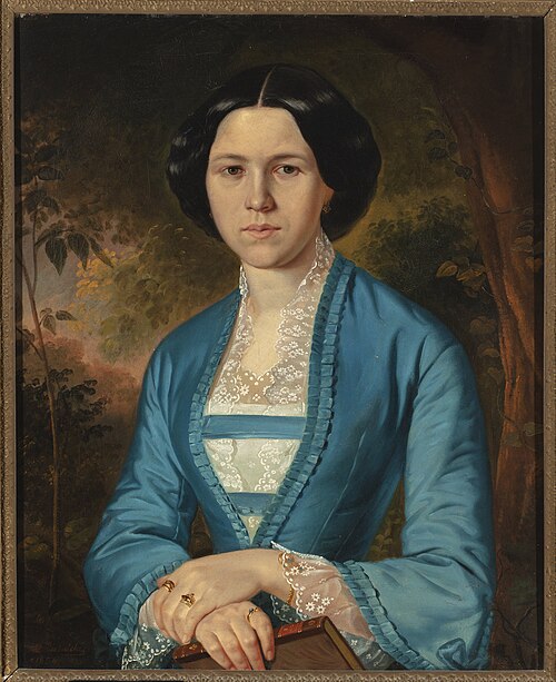 Portrait of a lady, , Franciszek Mielnicki
