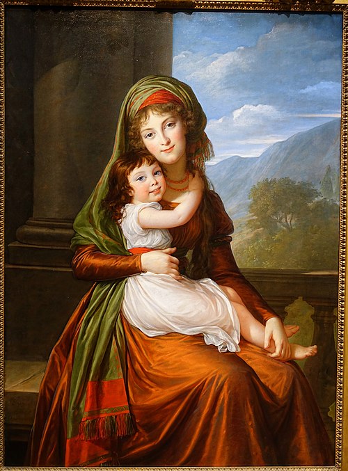 The Countess von Schoenfeld with Her Daughter, 1793, Élisabeth Vigée Le Brun