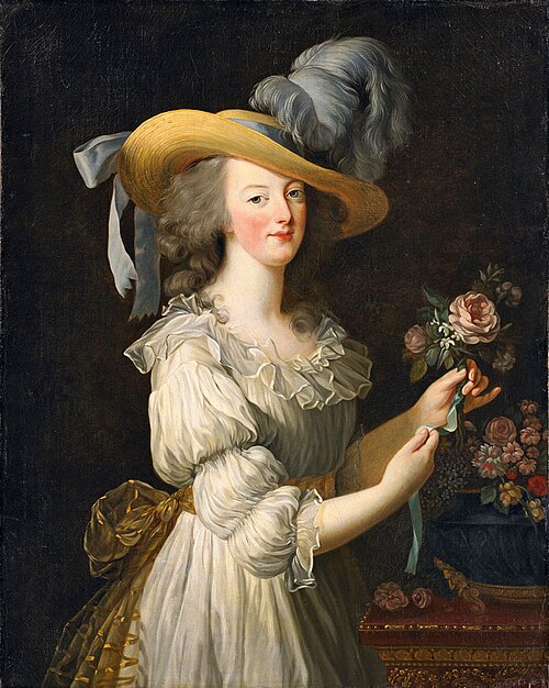 Marie-Antoinette en gaulle, 1783, Élisabeth Vigée Le Brun