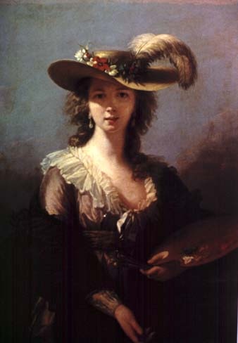 Self-portrait with palette, 1782, Élisabeth Vigée Le Brun