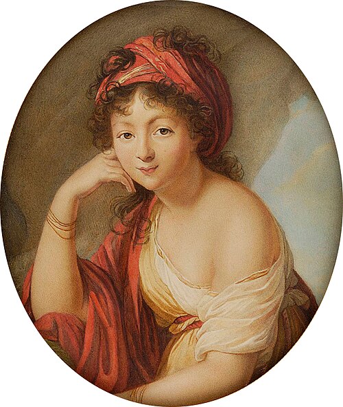 Pelagia z Potockich Sapieha, 1795, Élisabeth Vigée Le Brun