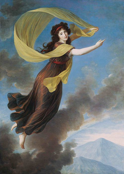 Porträt der Fürstin Karoline von Liechtenstein (1768–1831), geb. Gräfin von Manderscheidt-Blankenhei, 1793, Élisabeth Vigée Le Brun
