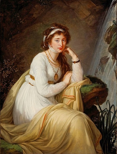 Porträt der Anna Ivanovna Tolstoy (Baryatinskaya), 1796, Élisabeth Vigée Le Brun